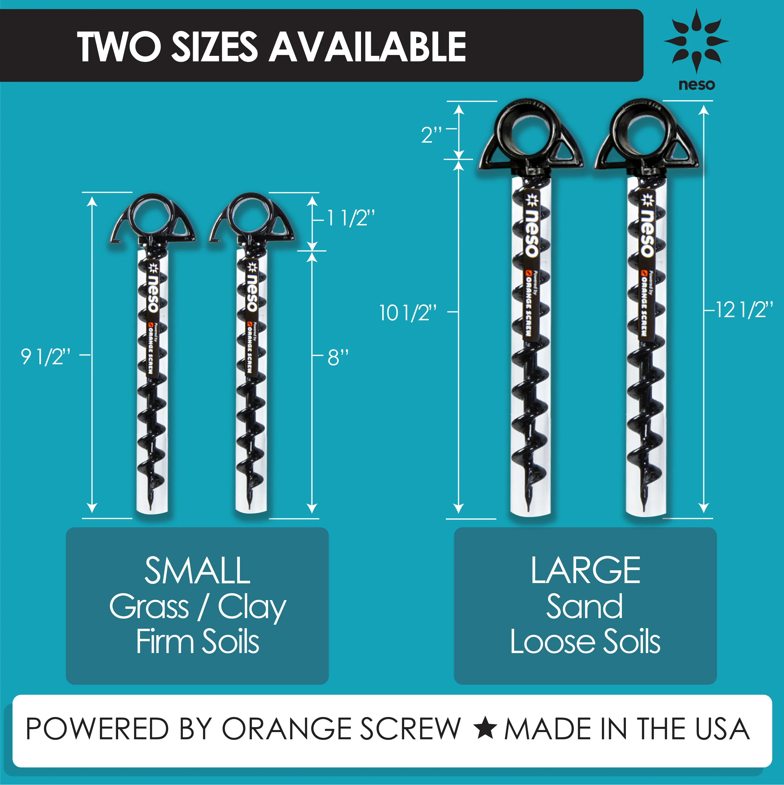 Ground Screw Stakes XL - 4 PK - Image 7